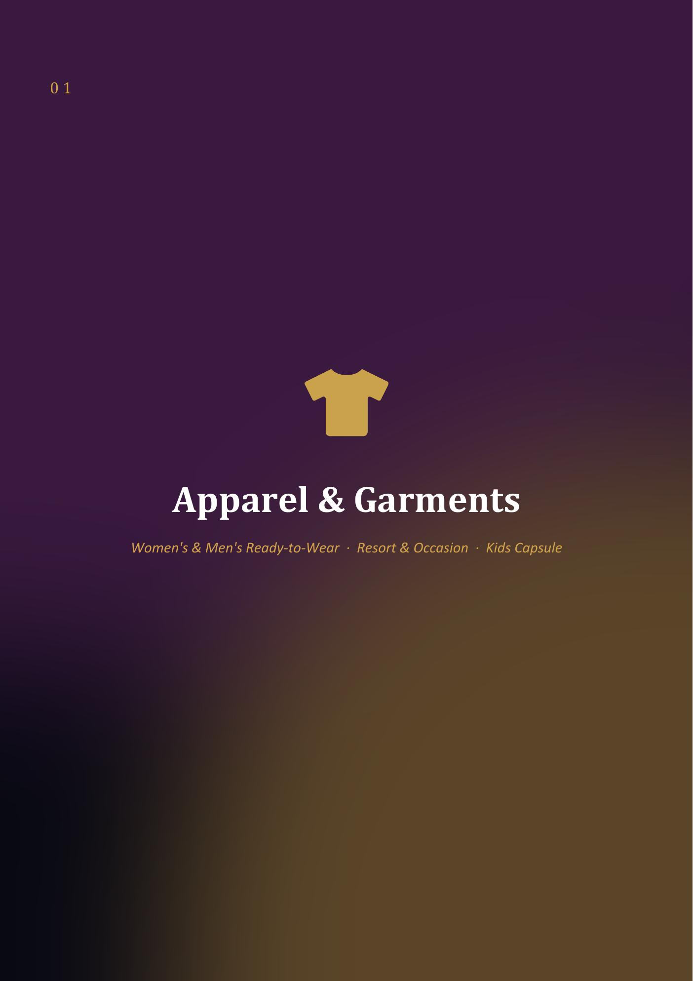 Apparel and Garments introduction